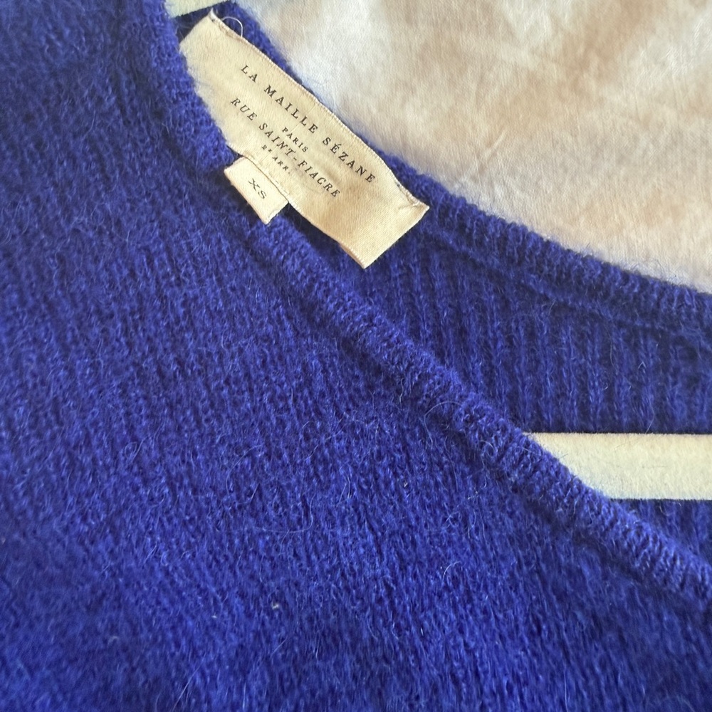 Electric blue sézane Gaspard cardigan - Picture 5 of 5